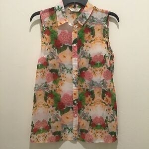 Miss Selfridge women’s short sleeve blouse, 6, EUC